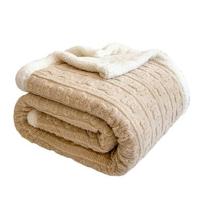 洁丽雅加厚羊羔绒毛毯沙发毯盖毯