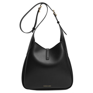 CHARLES&KEITH25冬新品CK2-40782726通勤大容量托特包水桶包hobo