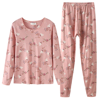 意大莱长袖女士纯棉秋衣秋裤