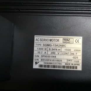 议价安川伺服SGMG-13A2ABC 电机 1.3kw 现货供应全新质保一年欢迎