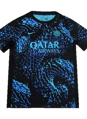 皇贝正品Nike耐克国际米兰迷版球员版热身训练运动透气球衣足球服