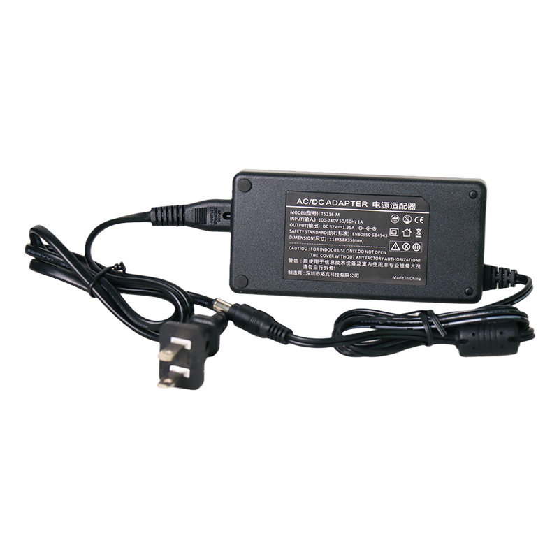 拓轩52V1.25A电源适配器工业级POE交换机使用电源220V转52V2A直流电开关POE电源