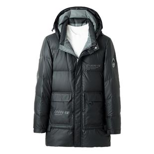 冬季羽绒服男中长款加厚保暖2024新款中年男士爸爸冬装大码外套潮