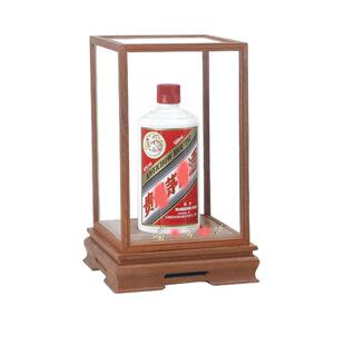 白酒展示盒包装酒盒飞天茅子12生肖单支酒架收藏酒柜封酒防尘罩子