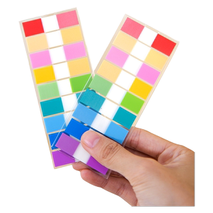 得力 指示标签25908标贴纸分类索引查找彩色透明分类标识书签纸学生用办公文件荧光标贴便贴纸便利贴自粘