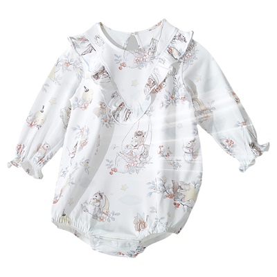 夏季薄款新生婴儿男女连体哈衣