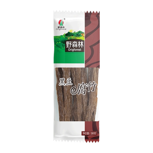 野森林 黑豆腐竹280g 手工黑豆制品 拌凉菜涮火锅