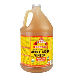 美国Bragg进口苹果醋无糖浓浆醋0卡0脂0热量食用水果醋大桶3790ml