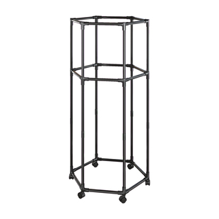 晾衣架落地式阳台家用出租屋衣帽架小型收纳架子室内六边形可移动