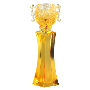 古东东金瓯永固杯琉璃奖杯高档水晶琉璃定制颁奖奖杯