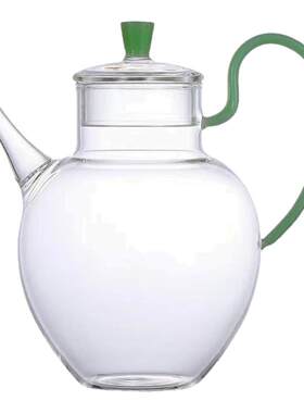 耐热玻璃仿宋绿茶壶大号执壶套装