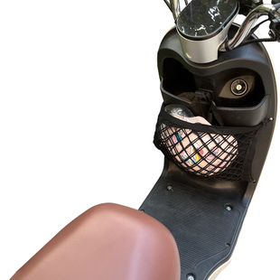 专用可人E300电动车网兜置物袋改装配件收纳储物车篮前置弹力网