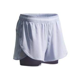 迪卡侬速干运动短裤女夏季假两件健身裤冰丝透气防走光瑜伽裤SAY3