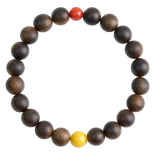 越南天然奇楠沉香手串招财转运鸡油黄蜜蜡满肉南红聚气守财手链女