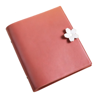 方形活页本牛皮纸活页笔记本本子软皮复古大学生日记本摘抄手帐本办公记事本加厚可拆卸方方本高颜值大容量本