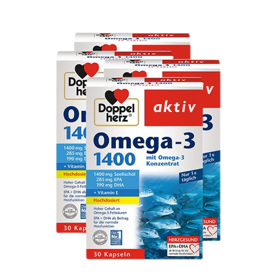 德国双心鱼油1400心脑健康