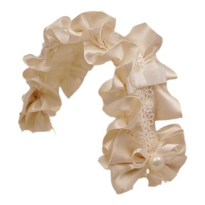 东手作蕾丝发带天使柄奶白生成