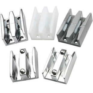 淋浴房配件卫生间浴室移门限位器玻璃门塑料止摆器滑块防撞定位器