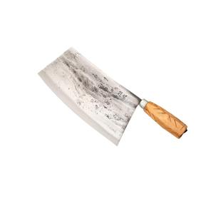 手工锻打菜刀家用锰钢厨师专用切片刀夹钢厨房老式铁菜刀具切肉刀