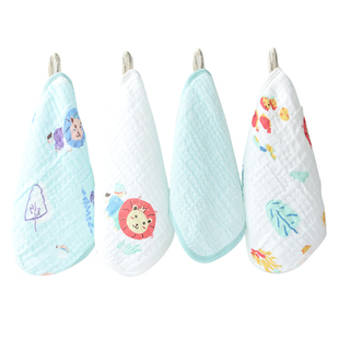 全棉时代口水巾新生婴儿纯棉纱布毛巾儿童宝宝手帕幼儿园洗脸方巾