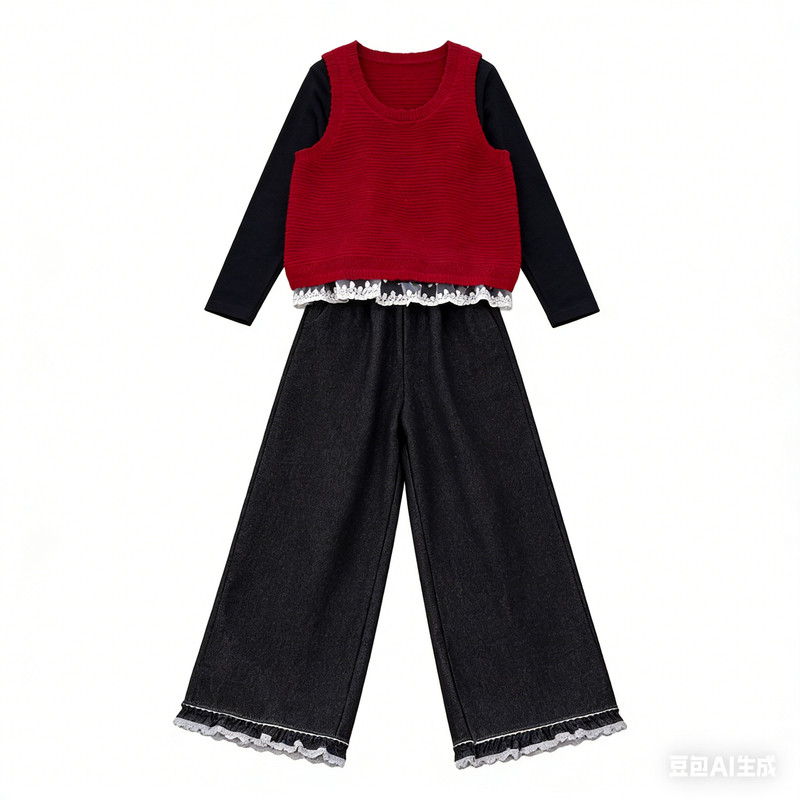 【年服上新】冬款红色套装