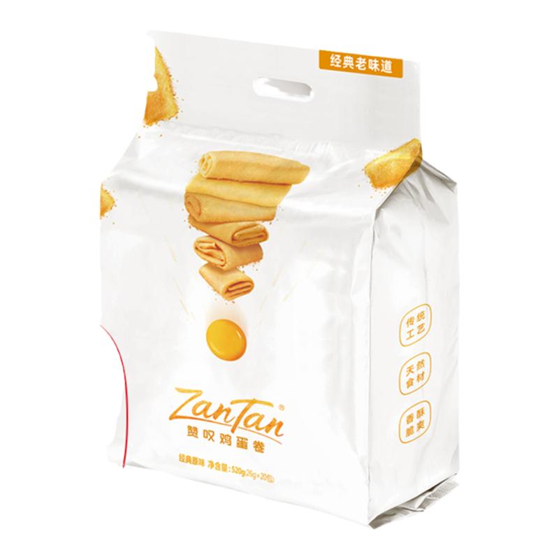 赞叹手工鸡蛋卷黑芝麻味原味