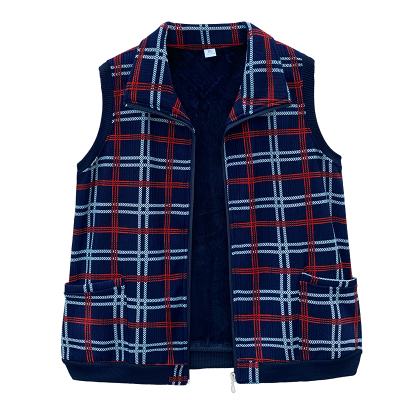 大码加绒马甲胖妈妈背心秋冬装