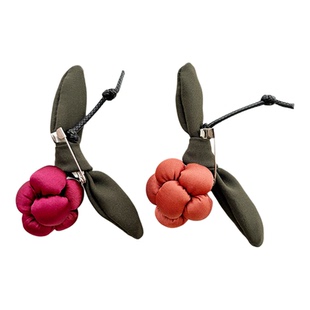 新款布艺葡萄南瓜结胸针配饰小清新复古手工定型立体包包衣服胸花