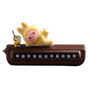 YUJIAN丨2025新款挪车电话牌拉布布高级号码牌车载电话女生停车牌