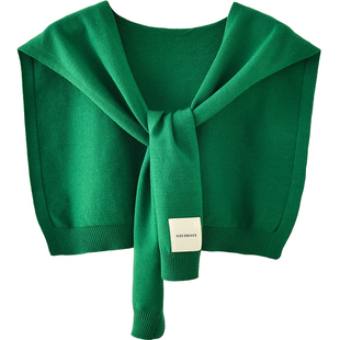 春秋2025新款薄款针织披肩外搭女夏季空调房办公室护肩颈小坎肩