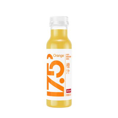 【新品】农夫山泉17.5° 100%NFC鲜果冷压榨橙汁300ml*8冷链运输