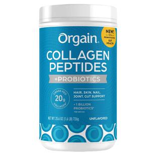 美国直邮Orgain益生菌胶原蛋白肽粉全面营养代餐健身无糖726g进口