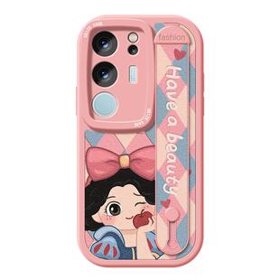 适用vivos18手机壳女款vivo s19pro保护套s15e全包硅胶s12pro腕带防摔s10软外壳viv0新款s9支架s18e白雪公主