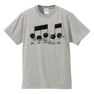 青春趣味卡通音符乐队短袖t恤