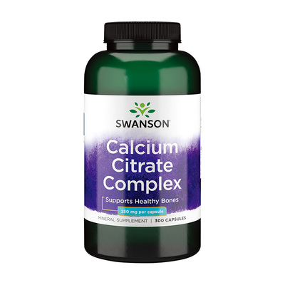 斯旺森柠檬酸钙碳酸钙钙片300粒