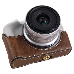 适用于佳能R50/R100保护套R50相机包R100专用底座皮套肩带配件