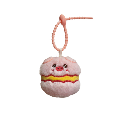小猪甜点毛绒钥匙扣书包挂件公仔