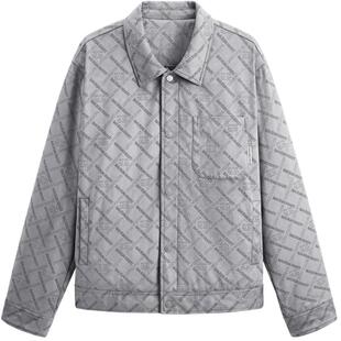 GXG男装 仿麂皮绒压花翻领夹克 23年冬季品GEX12129244