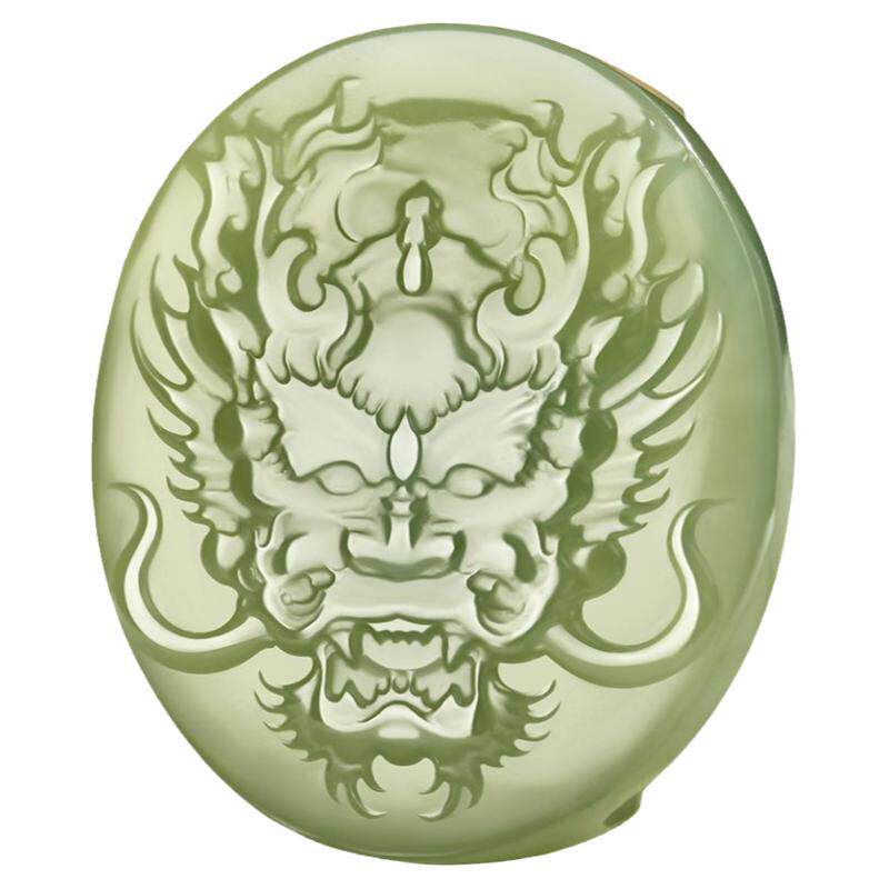 新疆和田玉龙头皮带扣