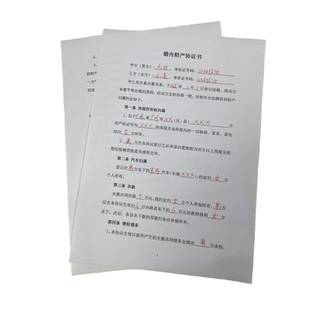 2026新版离婚协议书民政局通用模板有利女方婚内财产协议书电子版