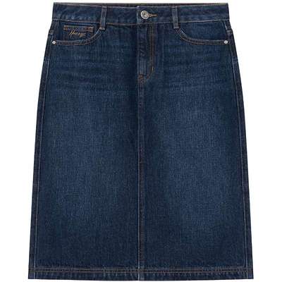 Hazzys半身裙中长款牛仔裙