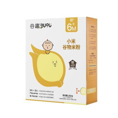 谷趣高铁宝宝辅食加铁米糊dha米粉