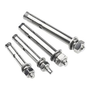 304不锈钢膨胀螺丝 外膨胀螺栓爆炸加长拉爆螺钉膨胀管M6M8M10M12