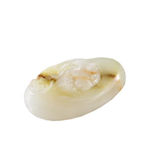 赵北书法专用玉石镇尺镇纸文房四宝写毛笔字的镇尺书桌摆件书画压纸器高档创意礼品节日礼物天然岫玉雕刻镇尺