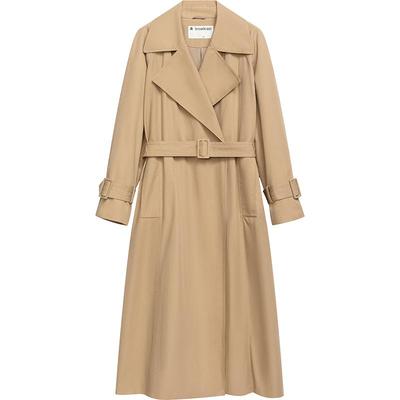 【播奥莱】卡其色翻领风衣商场同款2024春秋中长款外套BDR1FD0096