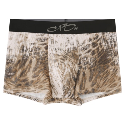 【CIRCLECUSTOM】C13内裤不规则豹纹印花男士全棉平角裤新款