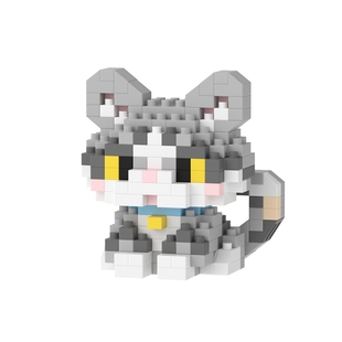 萌宠物小颗粒拼装猫咪小狗狗积木儿童男女孩益智玩具动物拼图礼物