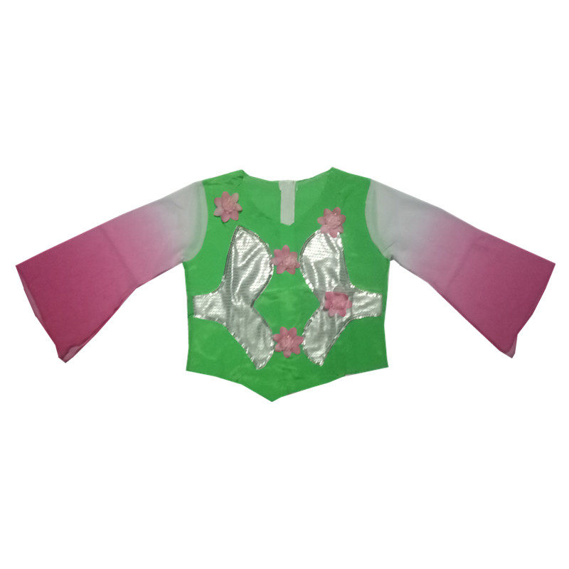 新款儿童秧歌服古典舞演出服女童民族江南伞舞扇子舞蹈服装茉莉花