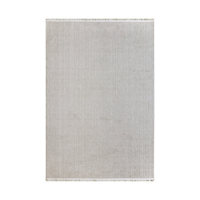 土耳其进口纯色现代奶油风地毯