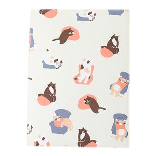 NOTE FOR 基础手帐书衣《铲屎官日记》余白a5书衣可爱猫狗图案手账书衣保护套a6布面手帐本封皮笔记本封套